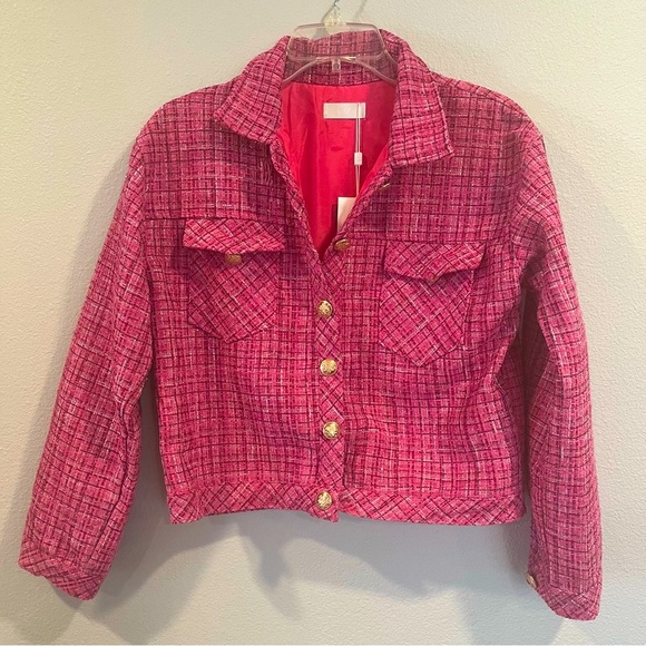 Pink Tweed Jacket by Q2 - Picture 5 of 11